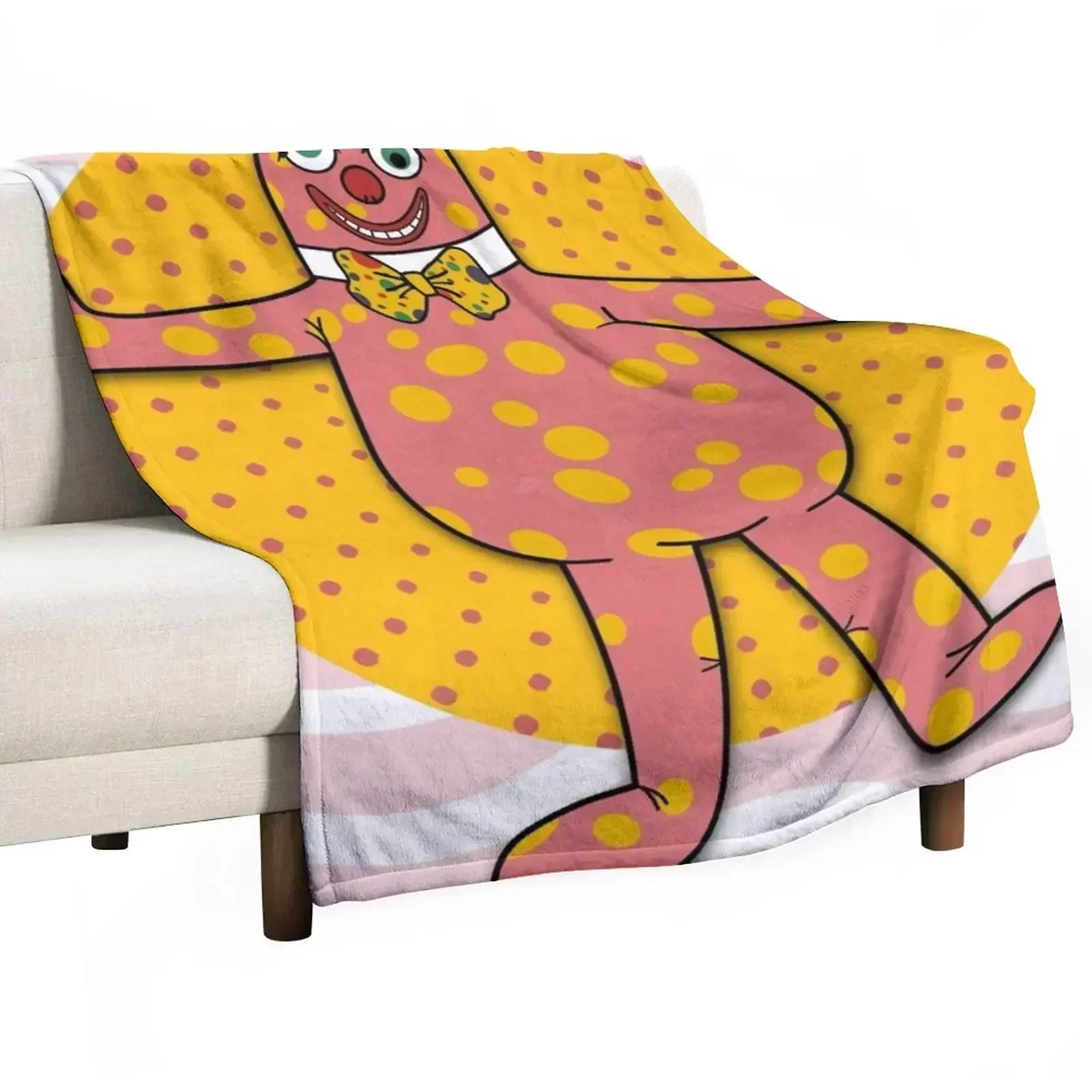 

Mr Blobby II Throw Blanket Stuffeds Plush Decorative Sofas Blankets