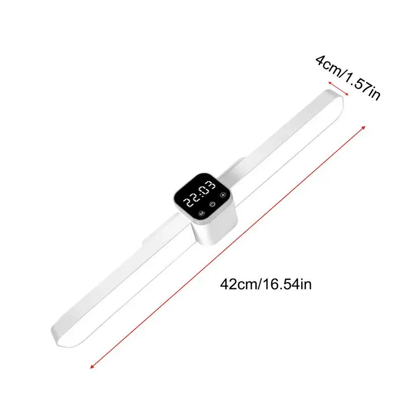 Oświetlenie podszafkowe Lampa studyjna z mocowaniem magnetycznym 3 Temperatura barwowa Oświetlenie podszafkowe Lampa LED do szafy z zegarem do kuchni