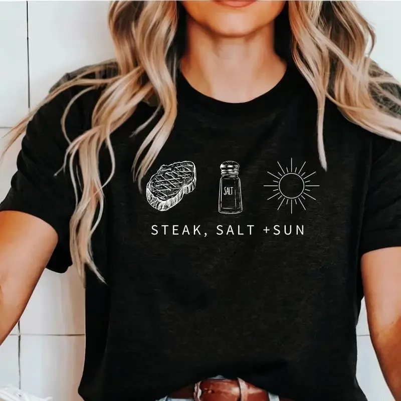 Steak T Shirt S Carnivore Diet Salt And Sun Health Wellness Foodie Lover Grill