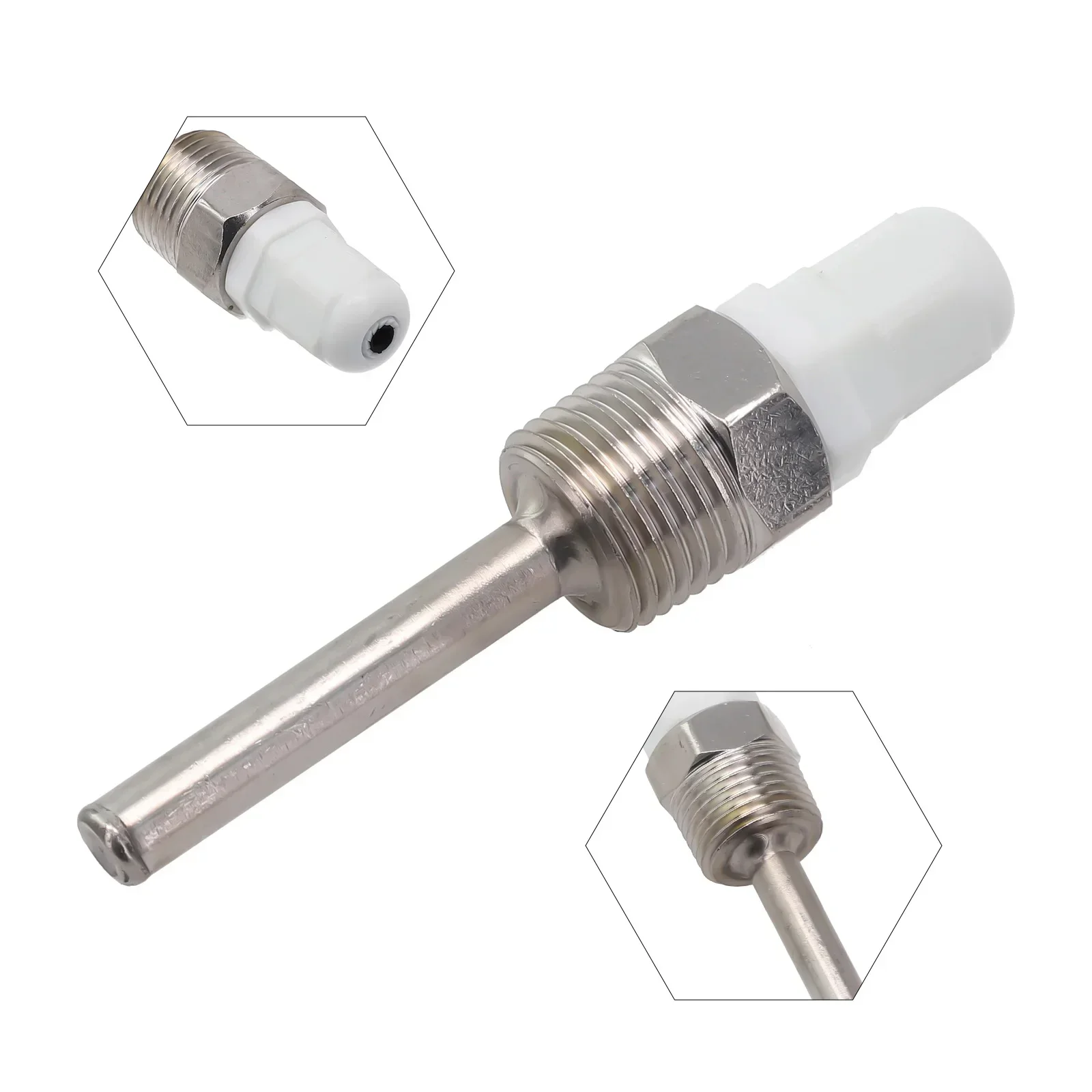 1pc 50mm-500mm Stainless Steel Thermowell 1/2 Inch NPT Threads For Temperature Sensors Solar Energy Special Accessories