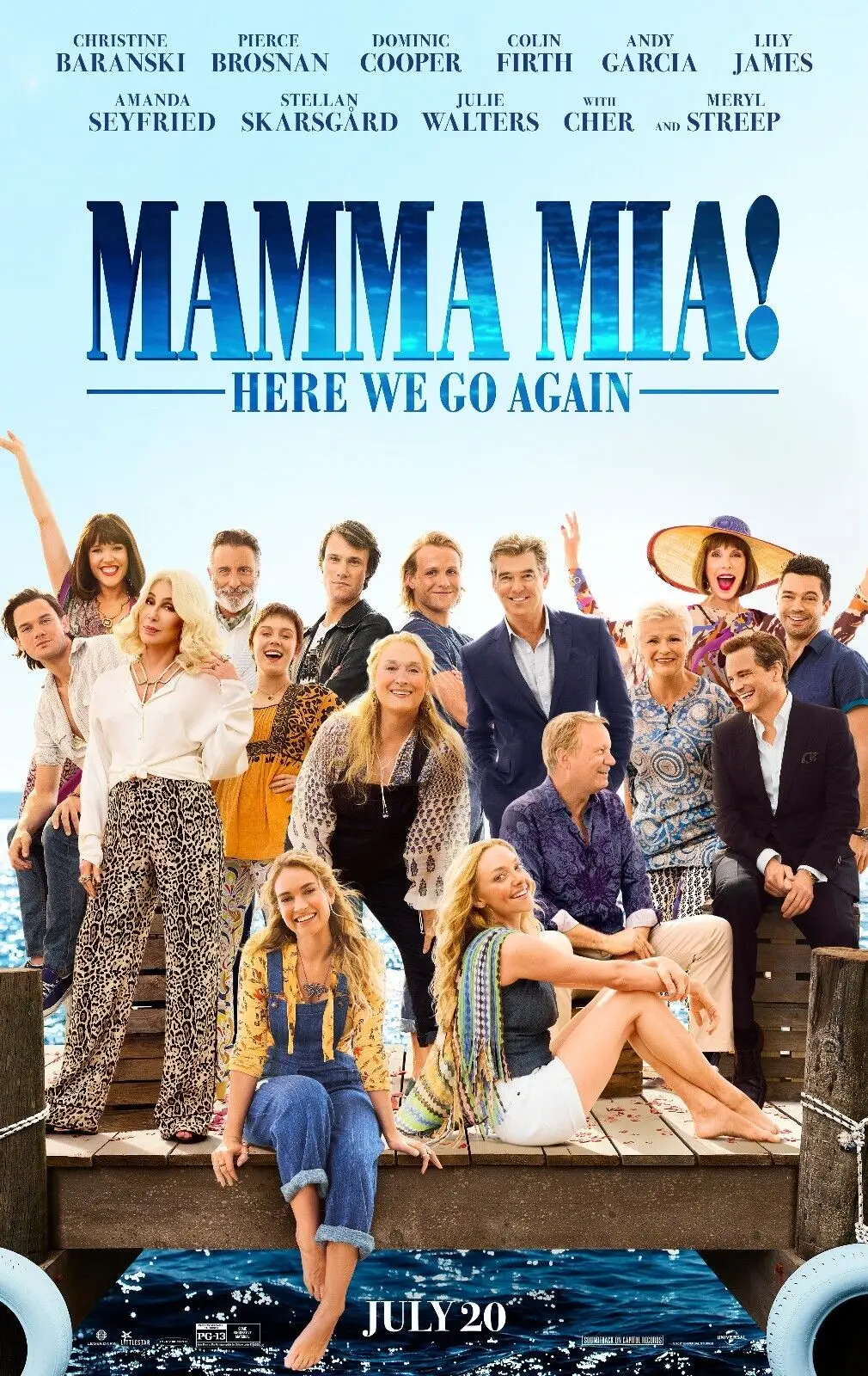 

MAMMA MIA HERE WE GO AGAIN Movie Art Picture Print Silk Poster Home Wall Decor