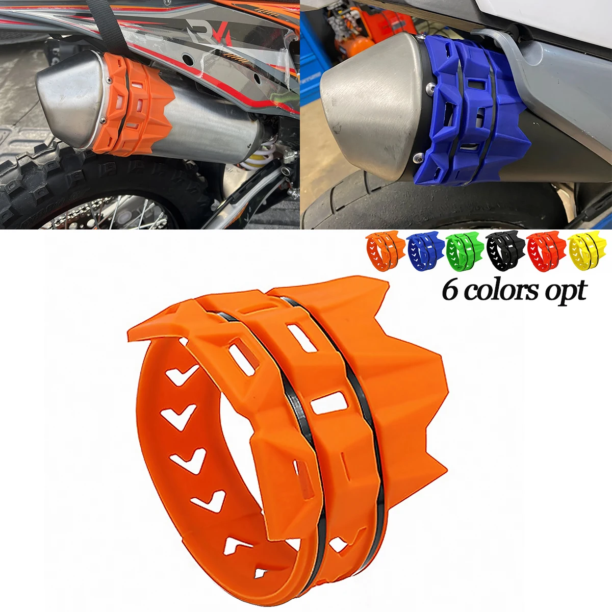 

Motorcycle Exhaust Tail Pipe Muffler Shield Protector For KTM SX XC XCW XCF SXF EXC EXCF 125 200 250 300 350 400 450 500 530 625