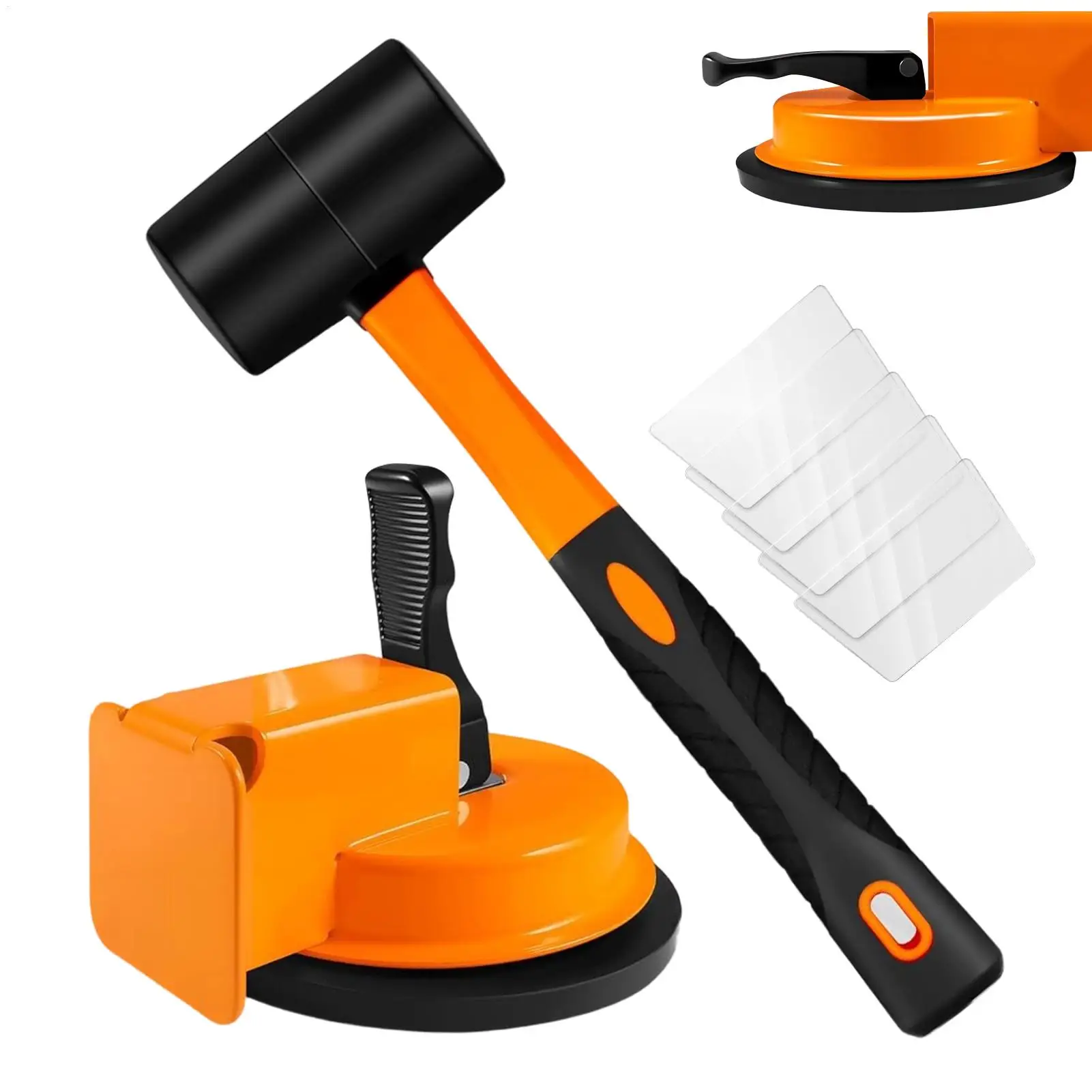

Heavy Duty Floor Fixer Tool Suction Cup Flooring Installation Repair Tools with rubber hammer Floor Crevice Plank Fixer for Home