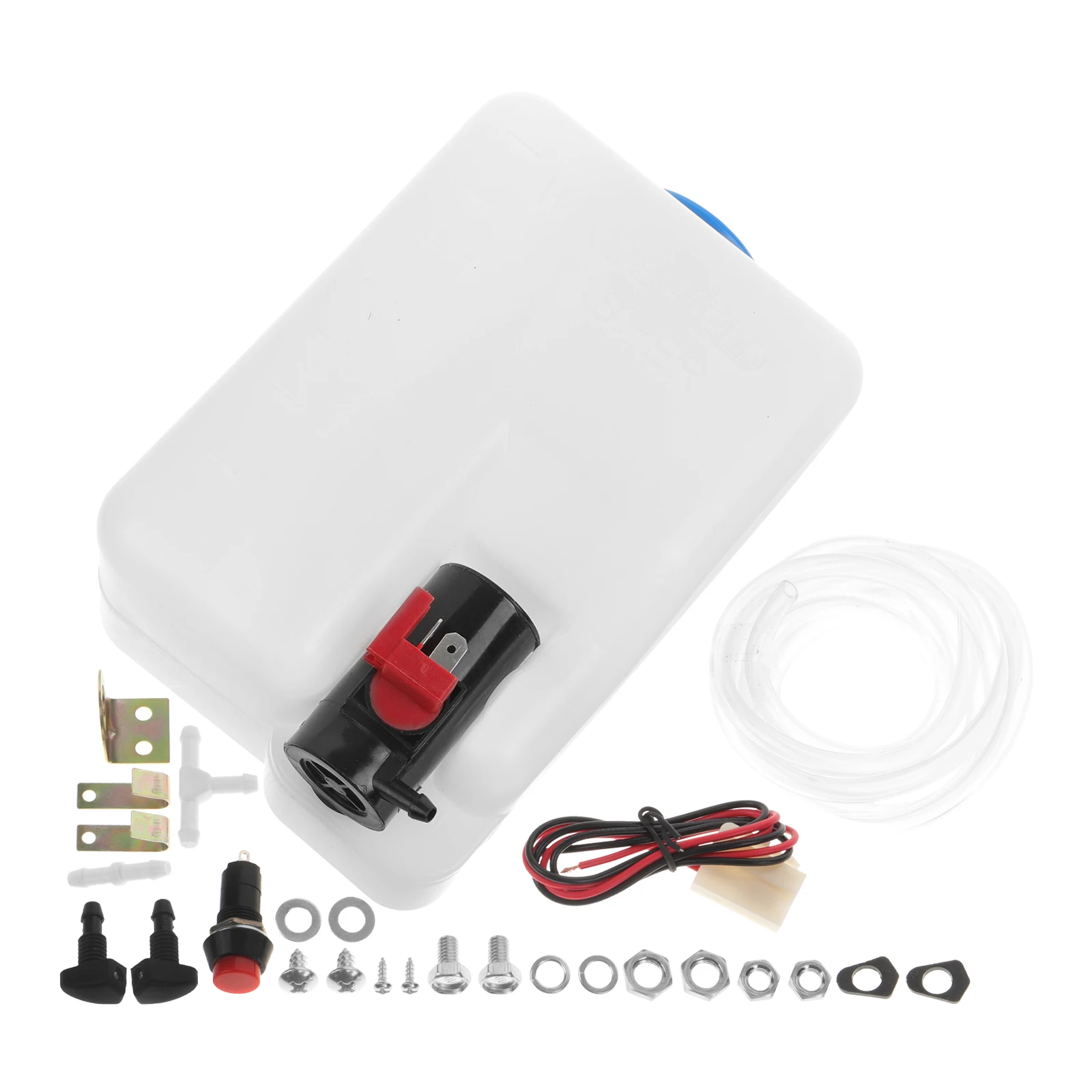 

1 set 1 Set Windshield Washer Reservoir Tank Kit Fluid Container Bottle Universal 12V Car Glass Cleaning Tool Easy Install Stain