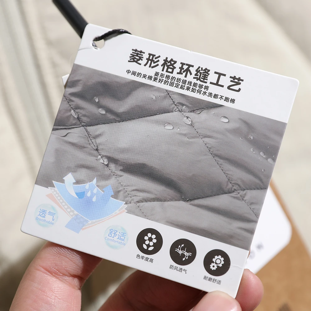 Теплая пушистая шелковая хлопковая стеганая куртка Du для мужчин и женщин, уличная ветрозащитная осенне-зимняя мода Ci Sle Long Sve...