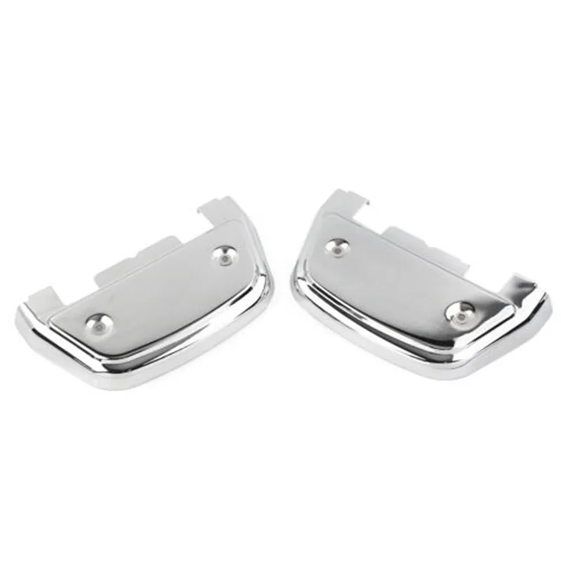 Motorcycle Passenger Footboard Covers for Harley Electra Glide Street Glide Road Ultra Softail Chrome D-Shaped Foot Cap