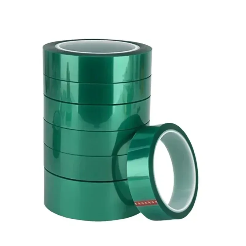 Latest Models Green Polyester High-Temperature Heat Masking Tape PET Silicone Coating for Painting Powder Coating Anodizing