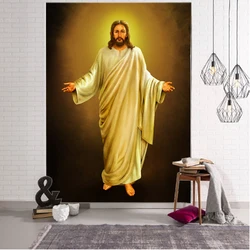 Christian charm Jesus photo background decoration tapestry Son of God Christian faith background decoration tapestry