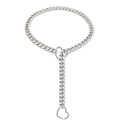 Womens Heart O-Ring Slip Chain Necklace Punk Rock Stainless Steel Cuban Long Necklace Jewelry Adjustable Lariat Y-Necklace Key