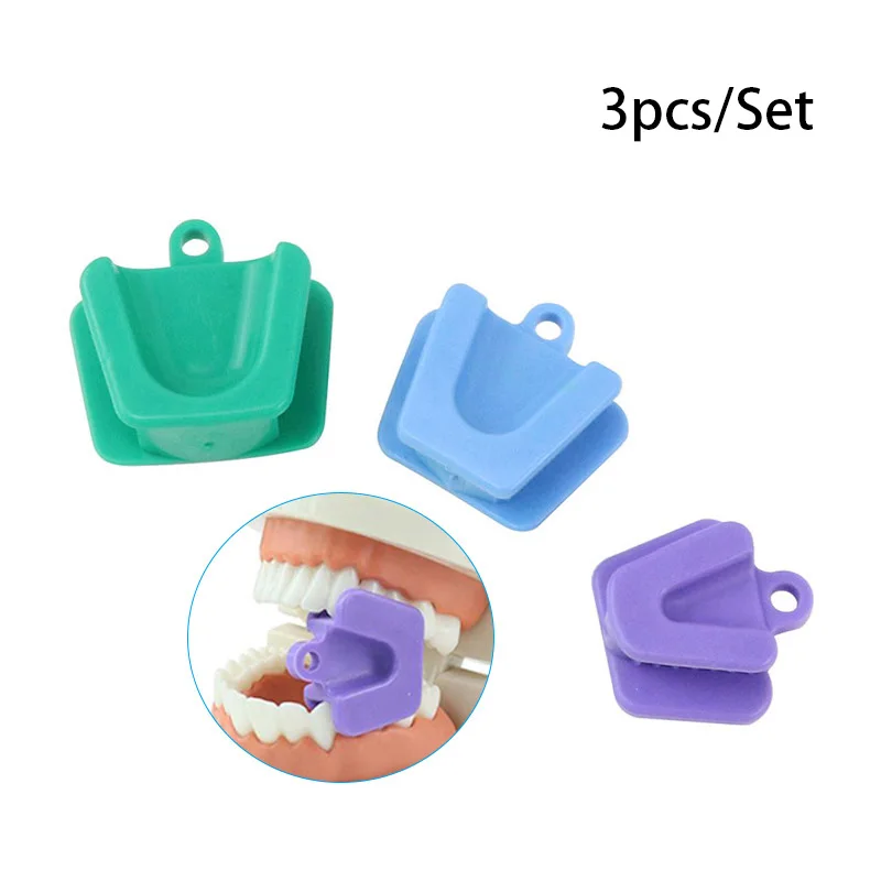 

Набор из 3 шт. резиновых окклюзионных приспособлений для зубов, малые ортодонтические принадлежности, стоматологические инструменты