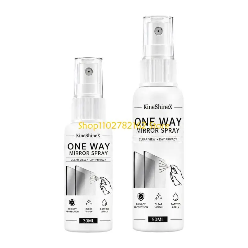 547B Glass Window Privacy Formula for Daily Use, Way Mirror Pump Bottle with Reflective Privacy Finish Language