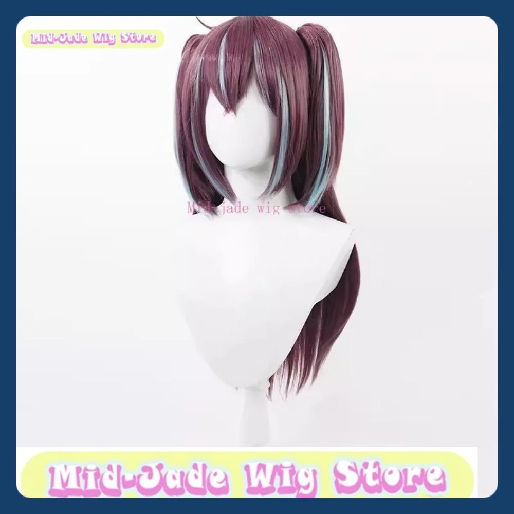 منتصف اليشم متجر شعر مستعار Gushing الفتيات السحرية Agatsuma Shinju شعر مستعار تأثيري أنيمي لعبة لعب الأدوار أداء حفلة الهالوين