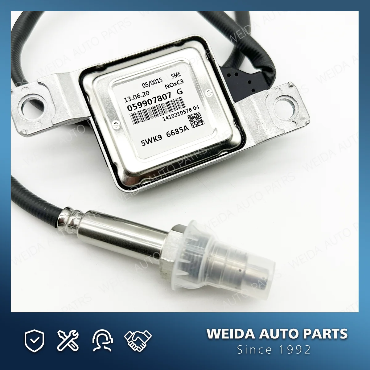 059907807G 5WK96685A Nox Sensor For VW Volkswagen Touareg 2009-2016 Audi Q7 TDI Prestige Premium Plus 2011 2012 2013 2014 2015