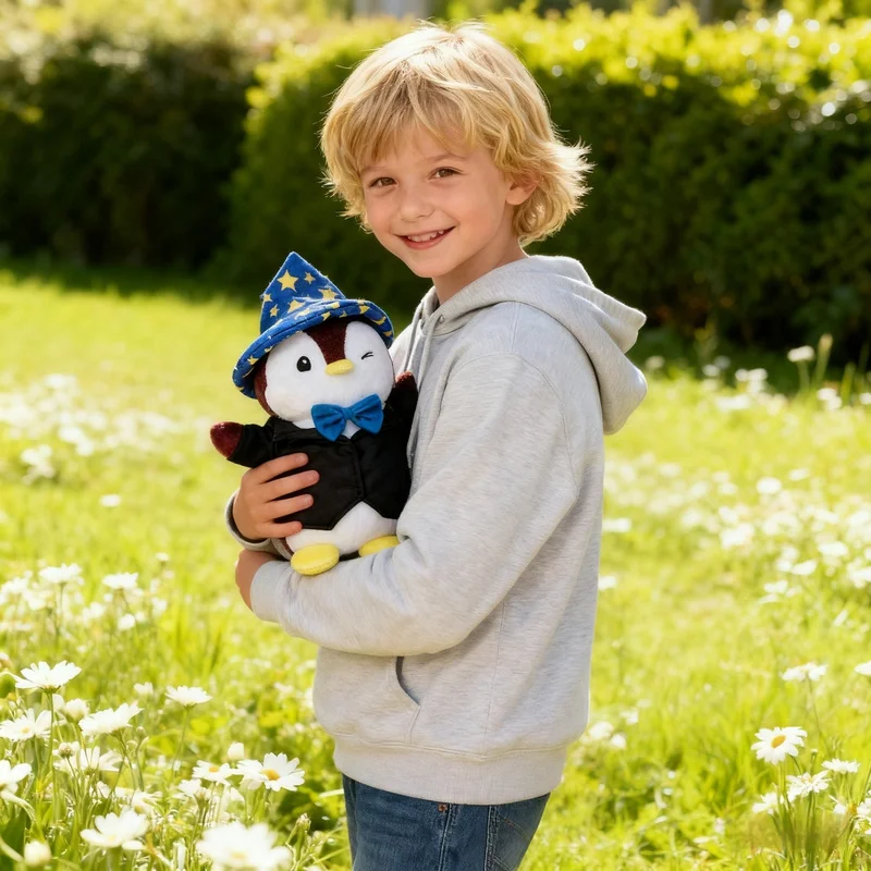 

Chubby Penguin Magician Cute Cartoon Plush Toy Doll Exquisite Desktop Decoration Sleep Companion Doll Surprise Holiday Gift Toy