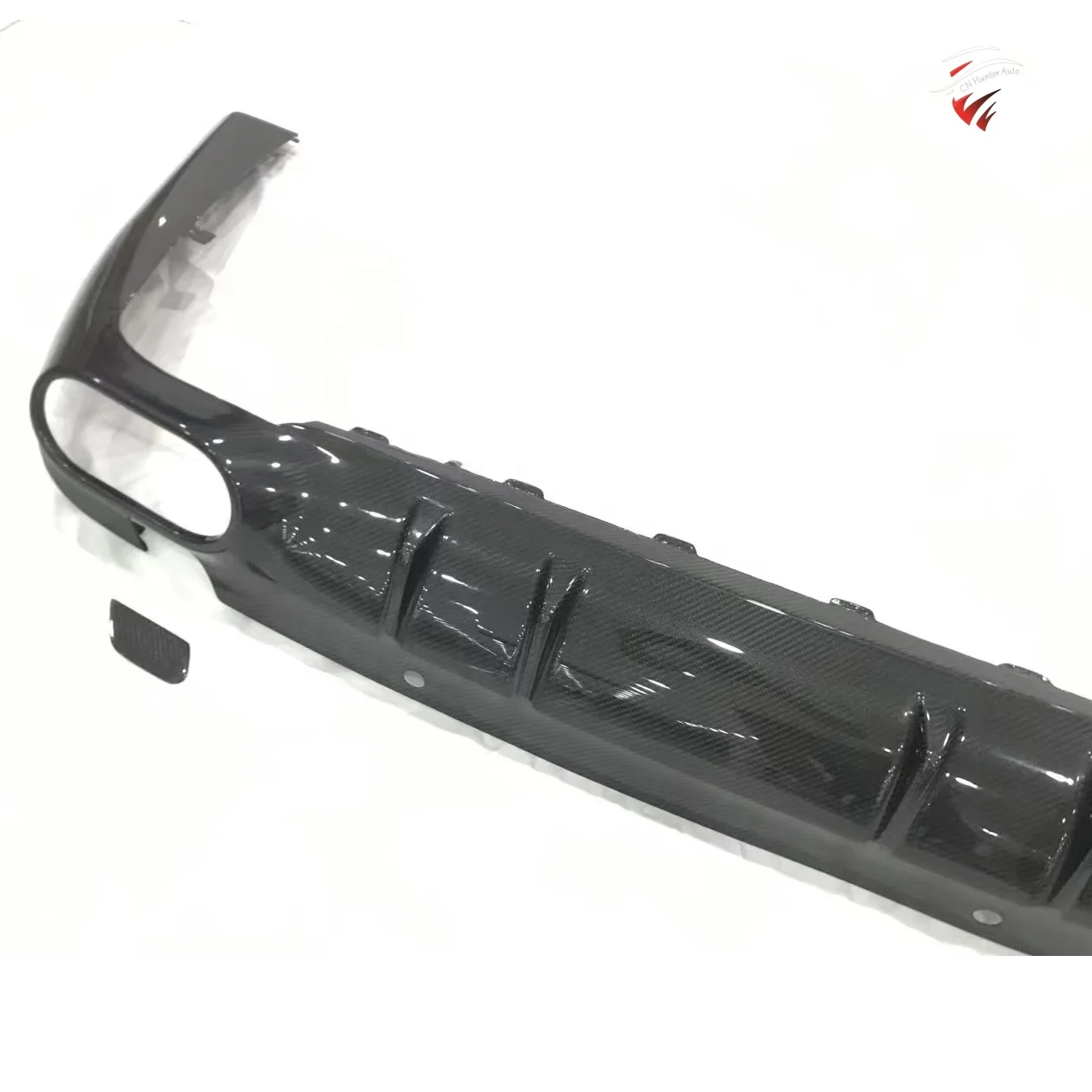 Hot selling Carbon Fiber Diffuser With Exhaust Pipe For Mercedes Benz CLS Class C257 Upgrade To CLS53 AMG Style