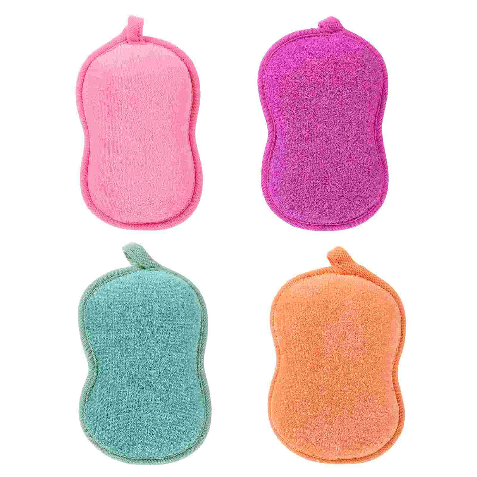 

4 Pcs Bath Sponge Brush Wipe Kids Bathing Tools Sponges Scrubbers Baby Filament Miss