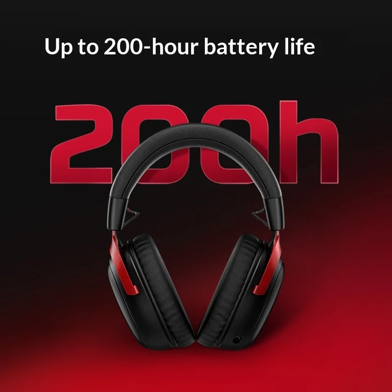 HyperX Cloud 3S Wireless Gaming Headset Over‑Ear 2.4G + Bluetooth 5.3 Headphone DTS Spatial Audio Detachable Mic for PC FPS Game
