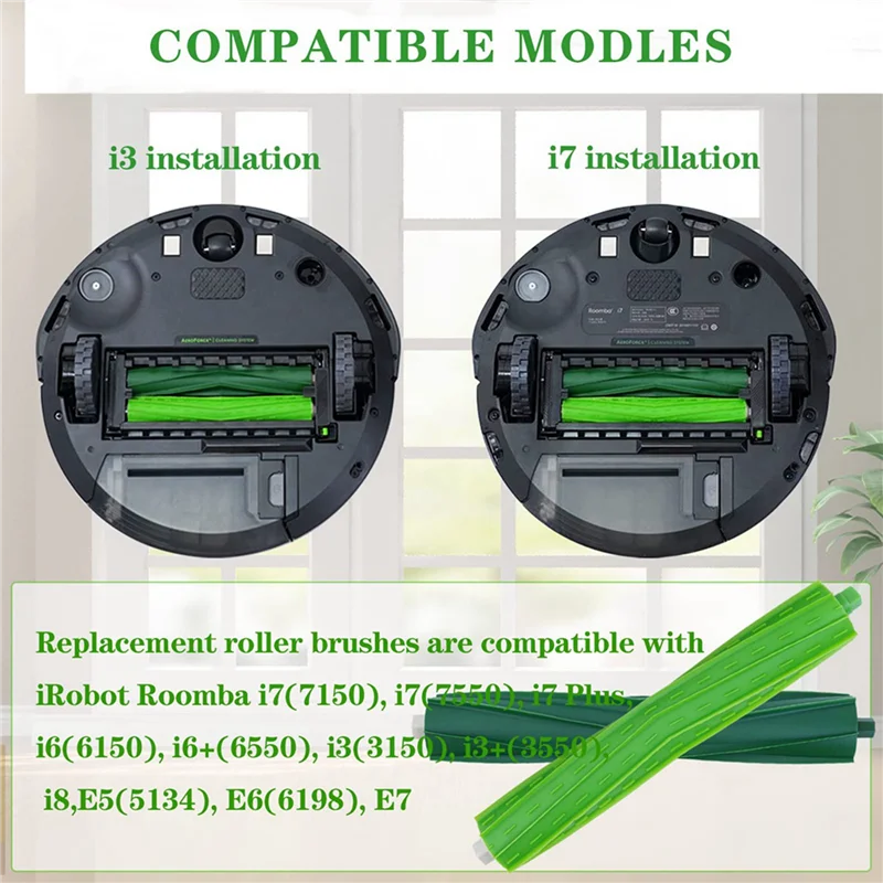 YCOC-Roller فرش جانبية بديلة لـ Irobot Roomba E, I, & J Series I7 I7+ I2 I3 I3+ I4 I4+ I6 I6+ I8 I8+/Plus J7 J7+ E5 E6