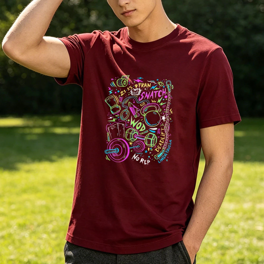 T-shirt unisexe en coton pour  - Crossfit No Equipment avis et prix