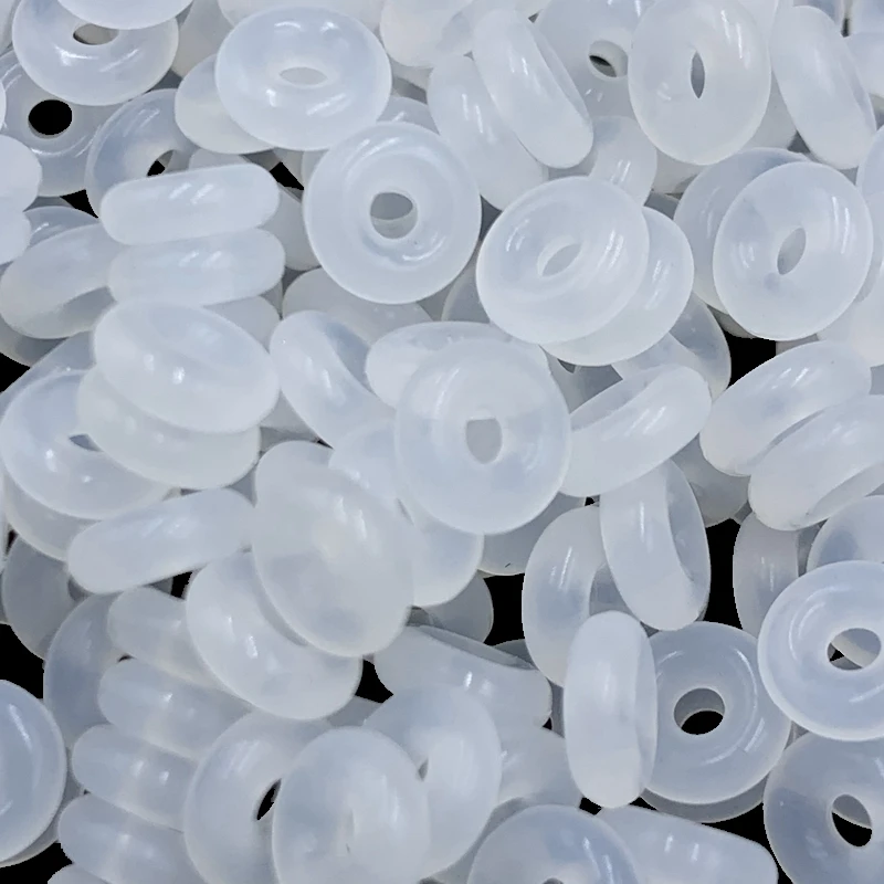 Silicone Trollbeads Charm Beads Spacer Bracelet Clip Lock Stopper Snake Chain Necklace Antiskid Locating Ring for Jewelry Making