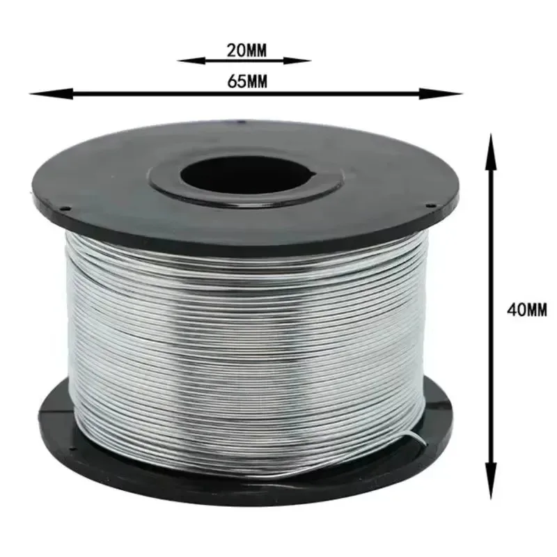 1 Roll 0.8mm Diameter 110m Galvanized Iron Wire Shaft Wire Binding Cable Optical Cable Attachment Hanging Machine Binding Wire