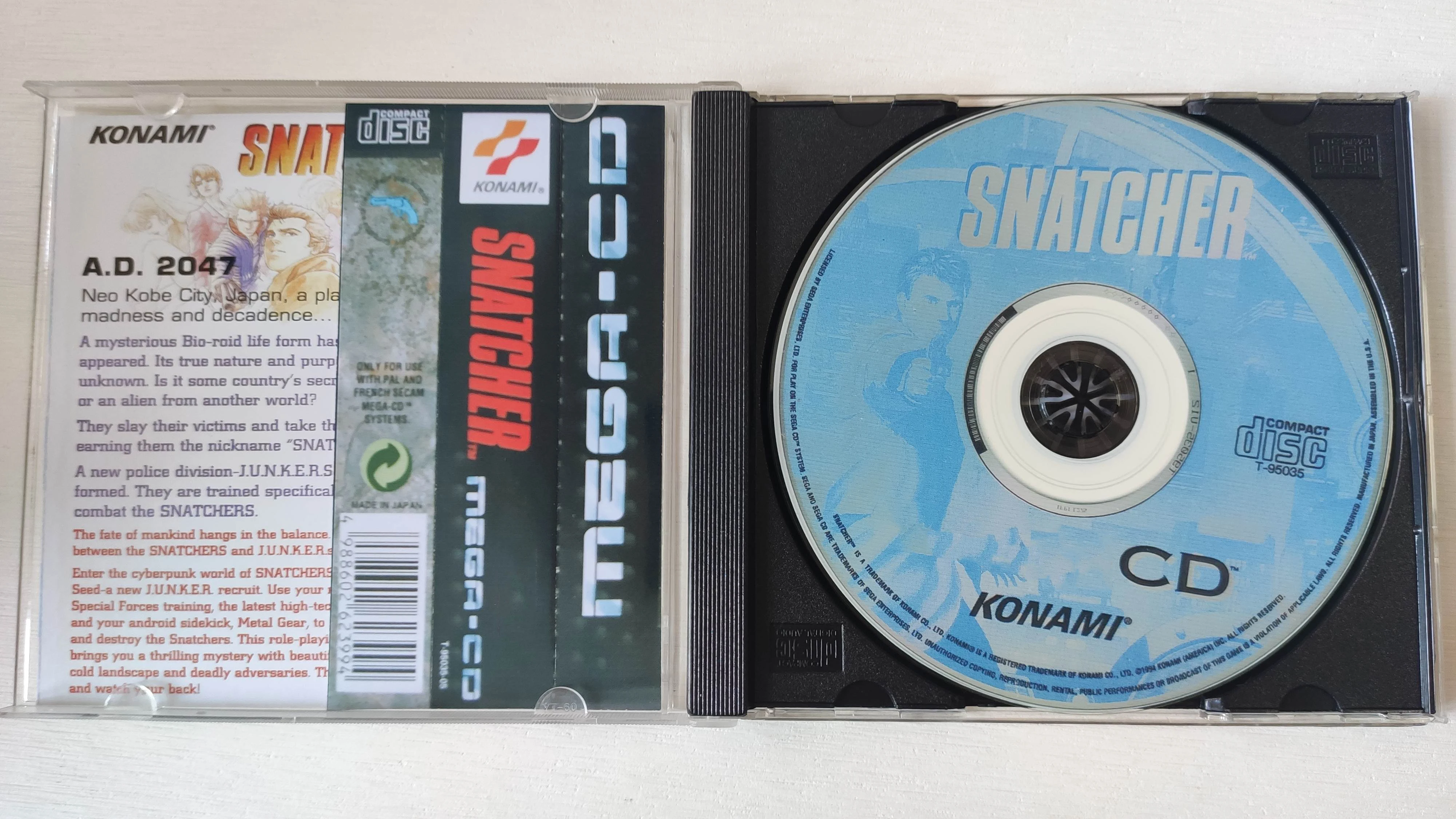 Фото Игровой диск Mega CD Copy Disc Snatcher без инструкции, для разблокировки консоли Megasega, ретро-оптический привод, запчасти для ретро-игровых приставок