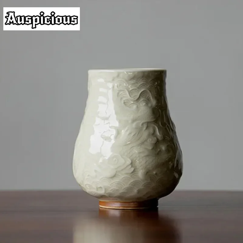 

Медовая глазурь керамический чай шесть джентльменов ведро рельефный Дракон и Феникс искусство чайная церемония бытовой чай создаст Стандартный Подарок