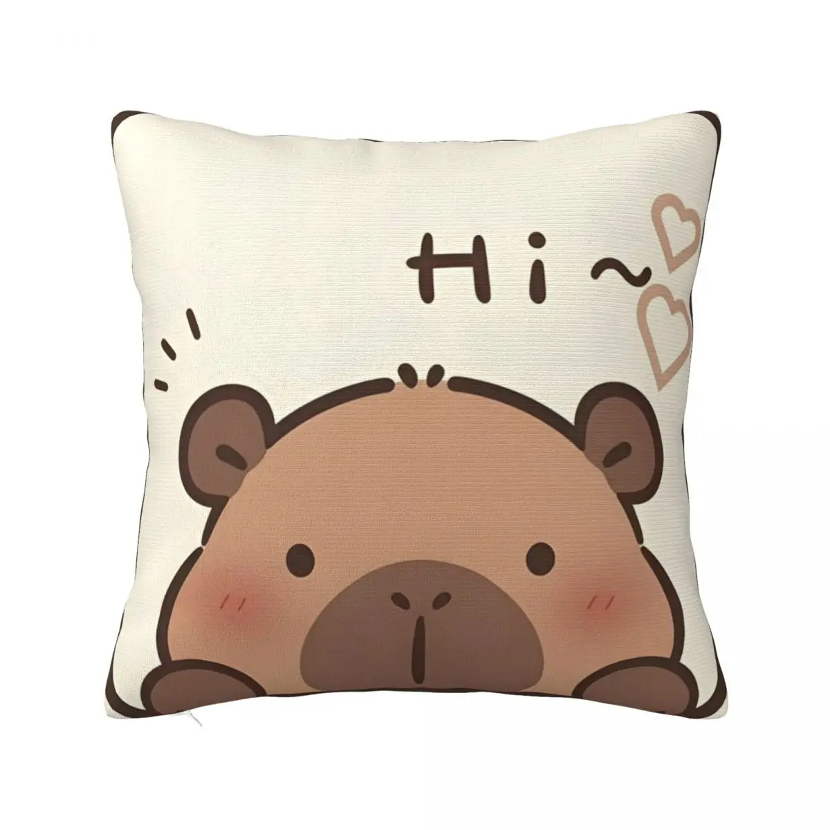 

Cute Kapibara Capybara Pillow Cover Vintage Pillow Case Soft Graphic Cushion Cover Pillowcases For Chair Sofa Home Decoration