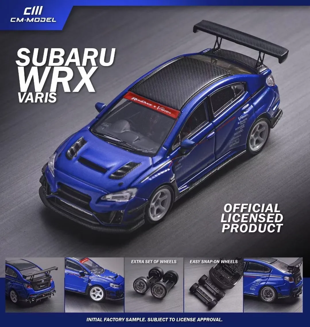 

spots CM 1:64 VAB WRX VA VARIS WIDEBODY KIT Carbon Hood Diecast Diorama Car Model Collection Miniature Carros Toys