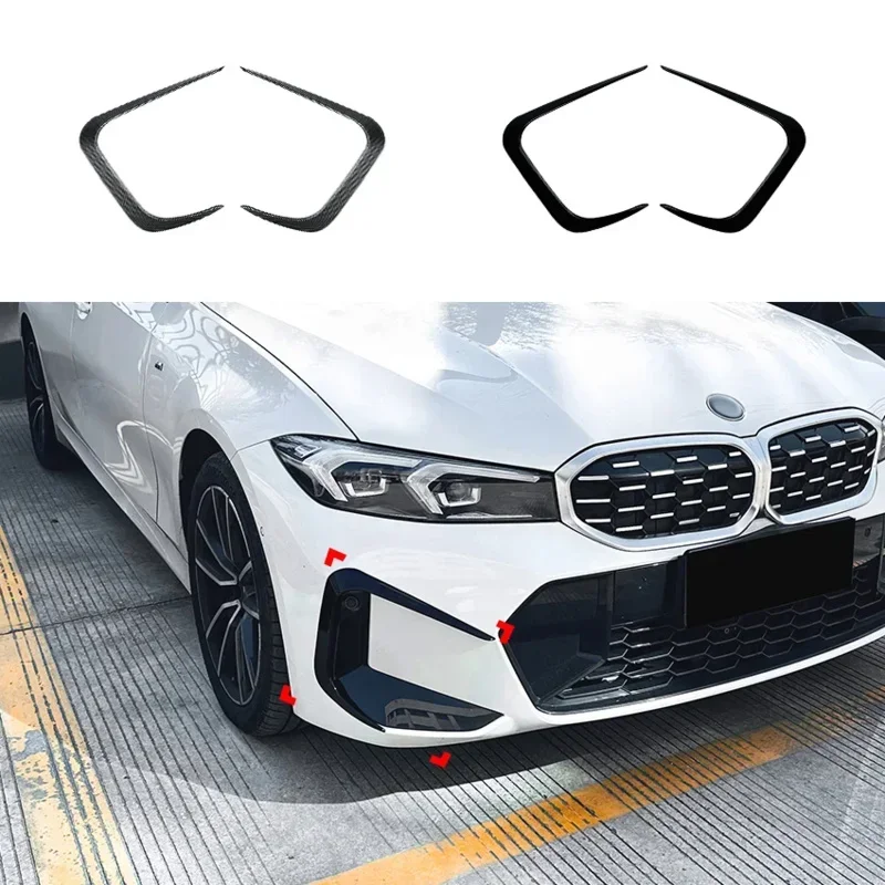 

New！ Suitable for BMW 3 Series G20 G21 LCI M Sport 2-piece front bumper side spoiler lip separator body kit accessories