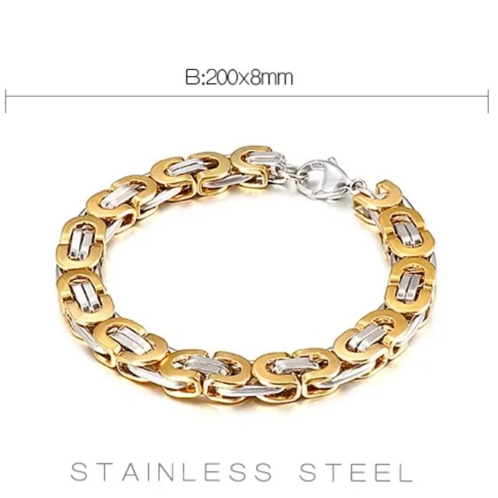 الهيب هوب التيتانيوم الصلب شقة الرجال سوار سوار فاسق الفولاذ المقاوم للصدأ مجوهرات شخصية الثقيلة مكتنزة