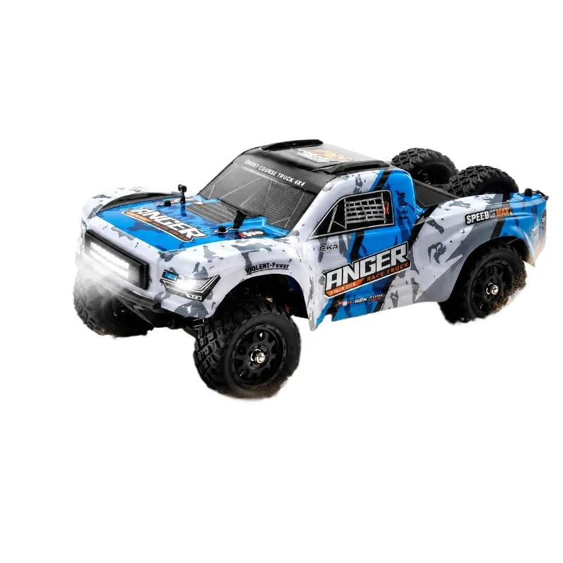 3100A 1:16 2026 New Brushless 4WD RC Short Course Truck Blue High Speed Off-Road LED Lights Waterproof Electronics