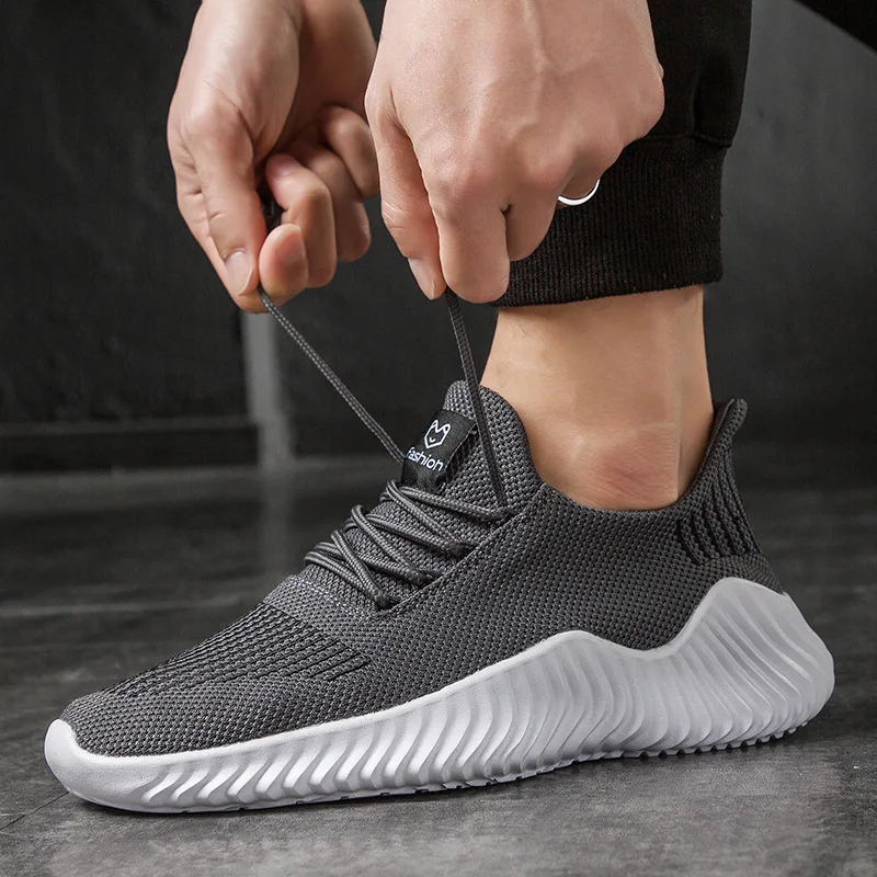 Mannen Sneaker Mesh Ademende Effen Kleur Veters Antislip Gevulkaniseerde Schoenen Voor Heren Tenis Comfort Trendy Schoenen Zapatos 2023