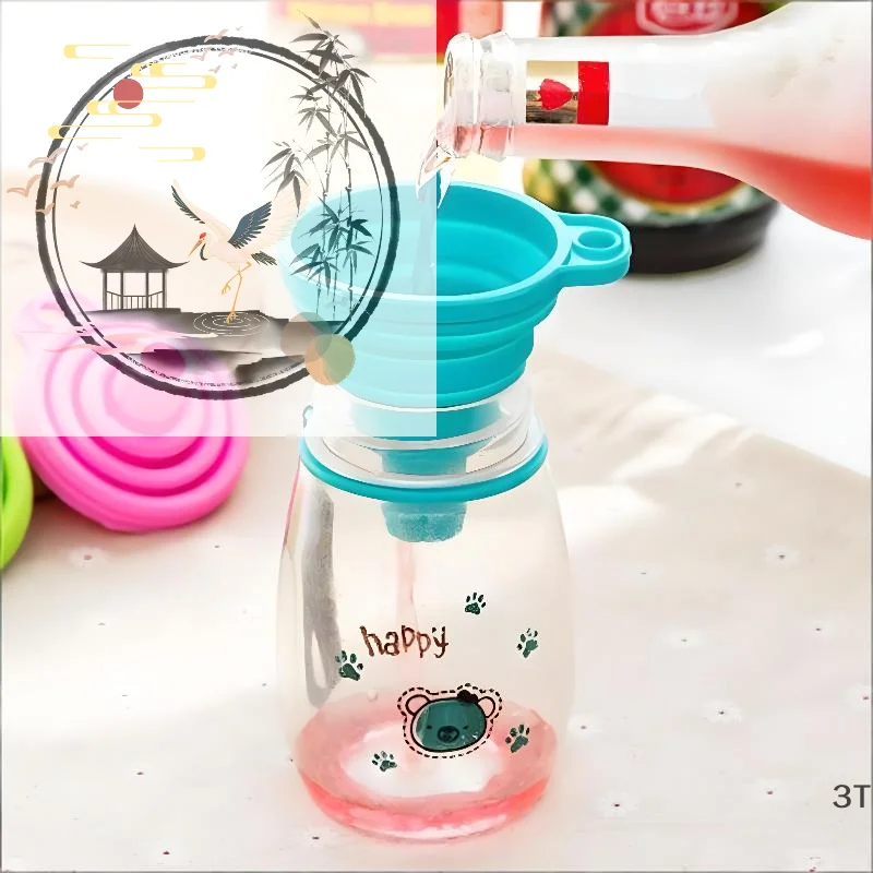 10-Piece Silicone Collapsible Funnel Set, Food-Grade Foldable Filter for Bottles, Perfume Capsules & Fry Oil