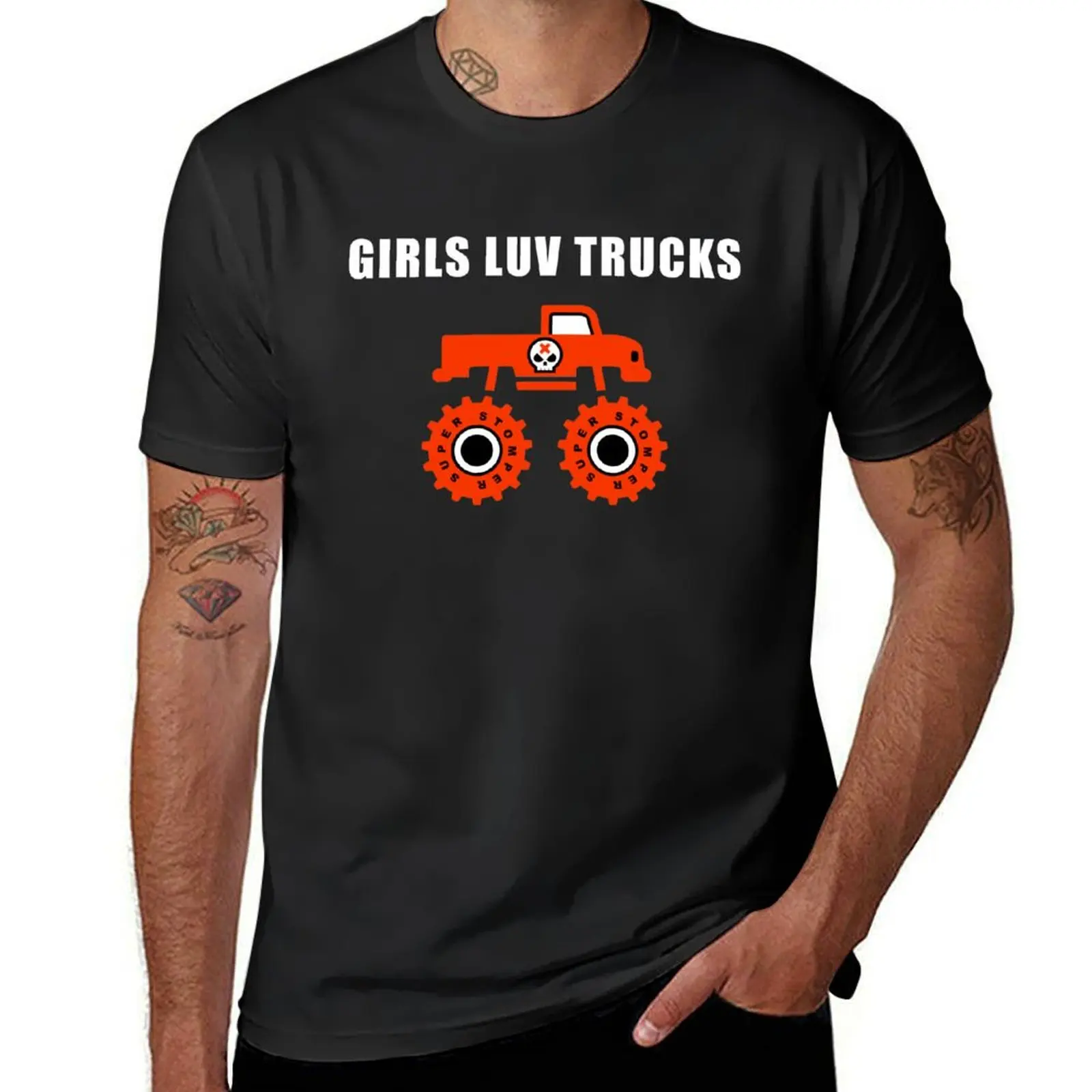

GIRLS LUV TRUCK team stomper T-Shirt anime t shirts korean fashion quick drying summer top sweat shirts, men