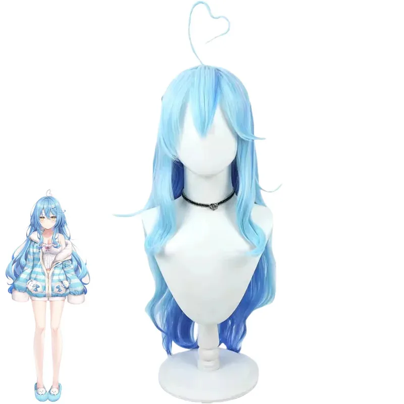 YouTuber VTuber Hololive Yukihana Lamy Wamy NePoLaBo أزياء تنكرية شعر مستعار أنيمي لطيف مثير امرأة منامة هالوين لعب الأدوار الدعاوى