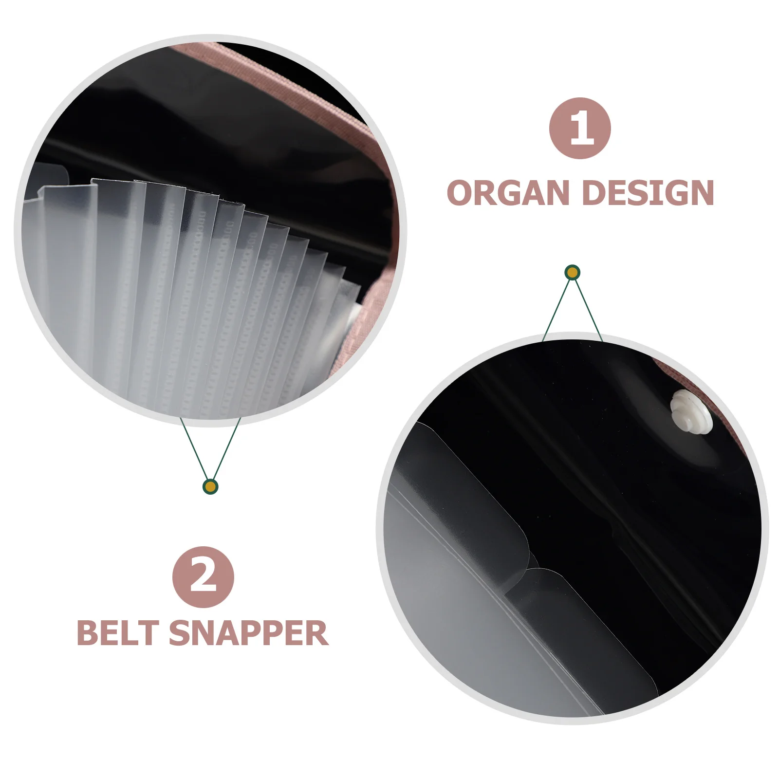 

1pc Large Capacity File Organizer Multi-Layer Expandable Document Folder Bag Portable Paper Storage For Office School