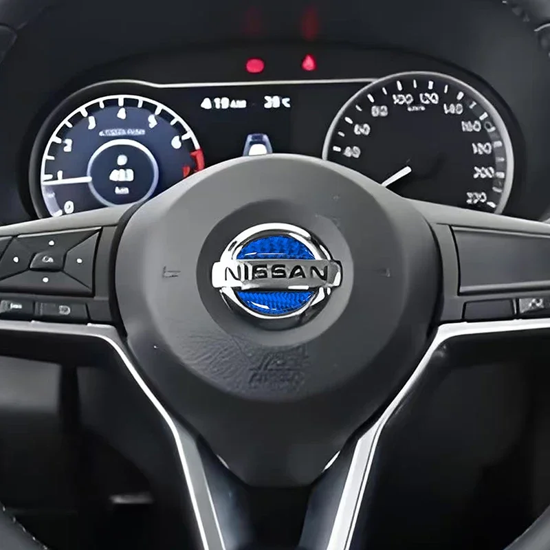 الايبوكسي عجلة توجيه سيارة شعار ملصق لنيسان ليفينا سنترا جوك ملاحظة نافارا باثفندر ليف مورانو قاشقاي سيلفي #5