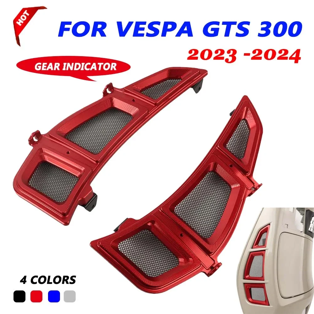 

Motorcycle Radiator Grille Guard Protector Cover Air Inlet Grids For Vespa Sei Giorni 2024 GTS 125 300 GTS125 GTS300 Super 2023