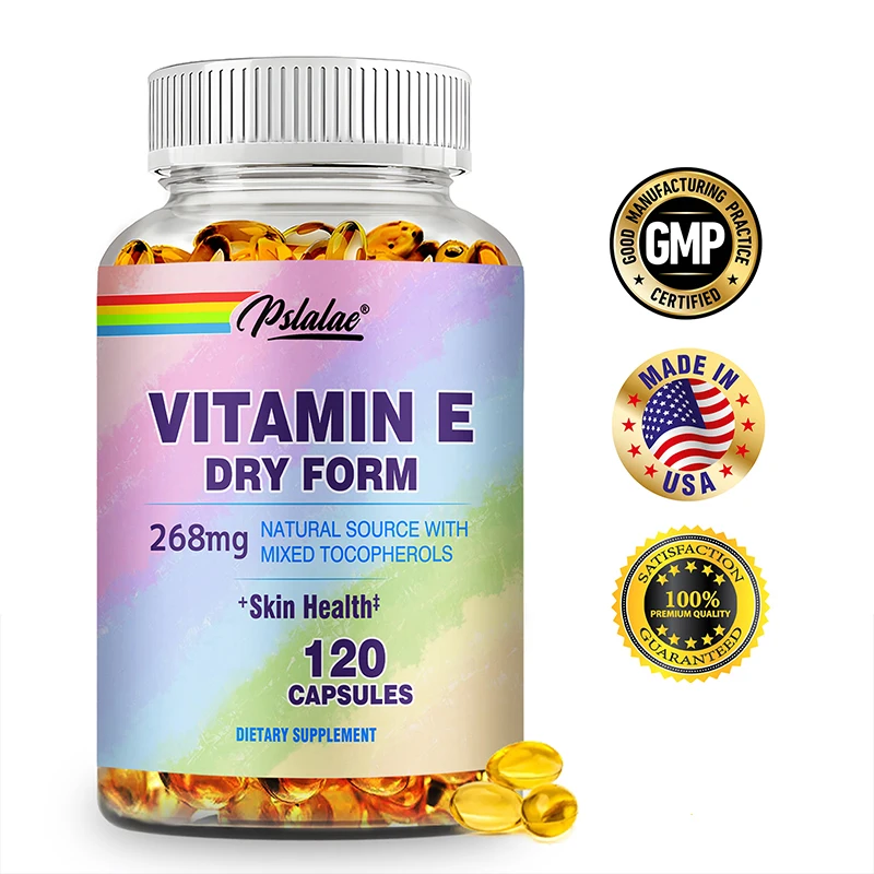 Vitamin E - Supports Hair, Nails, Skin, Eyes, Immune, Digestive Health