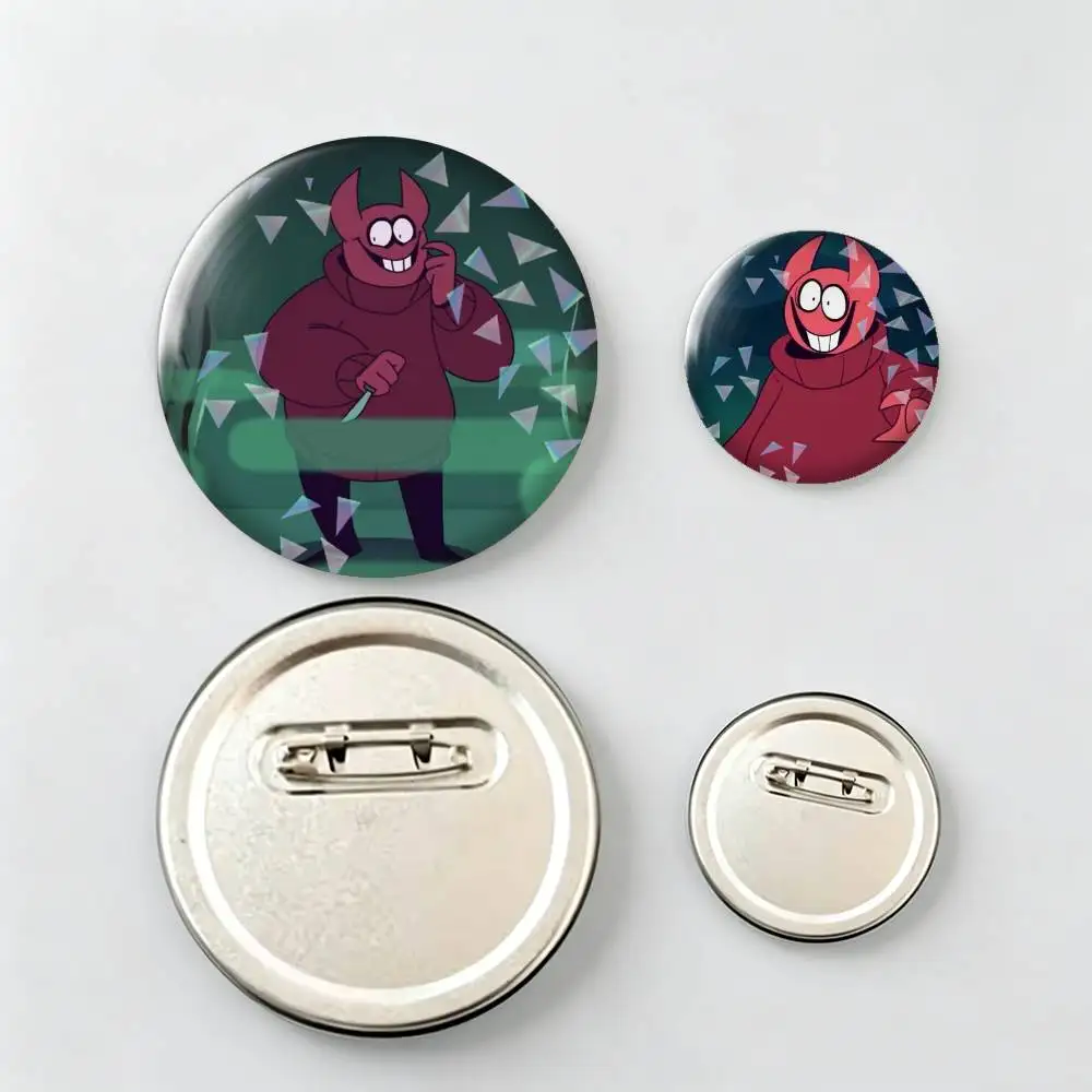 Spooky Month Bob-b  Brooch Metal Decorative Brooch Pins for Backpack Clothes Jacket Accessories,Souvenir.