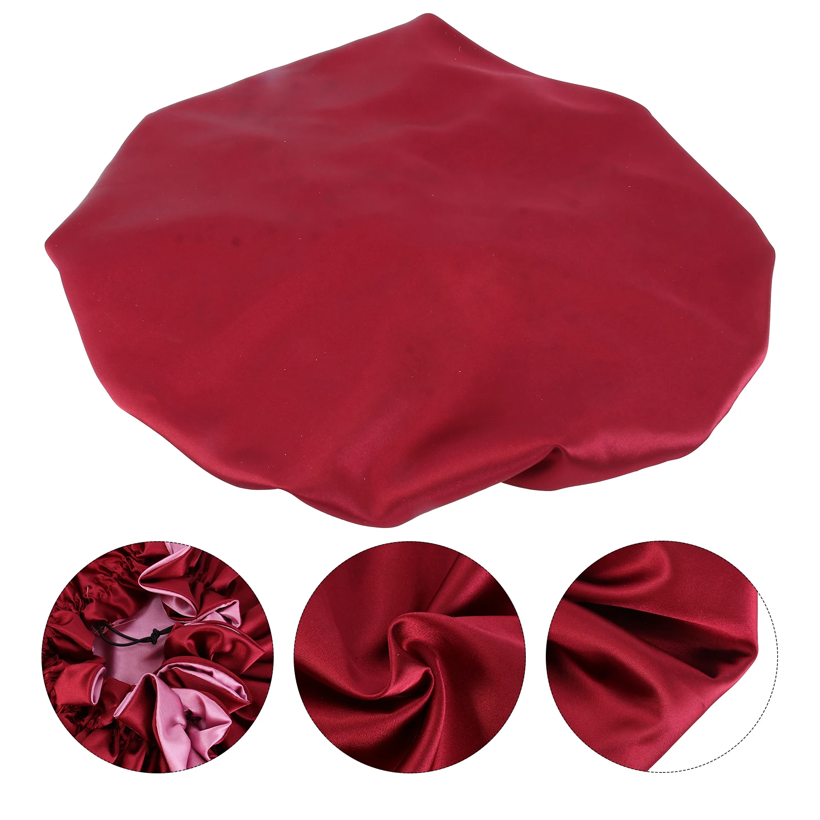 

Wooden Edge Shower Cap Elastic Bathing for Women friendly Comfortable Wide Usage Hair Mask SPA