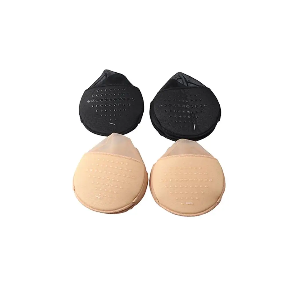 Breathable Foot Pad Anti-Slip Silicone Dotted Girls Forefoot Insoles Half Palm Socks Invisible Socks Women Hosiery