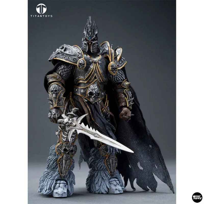 In Stock, TITANTOYS TT001 Frost Knight 1/12 Scale Collectible Action Figure, Helmet With Built-in LED Light,19cm Height