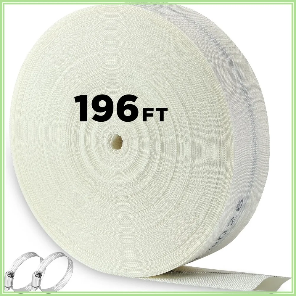 

2 Inch x 196 ft Pool Backwash Hose Heavy Duty PVC Lay Flat Discharge Hose for Swimming Pools, Garden Irrigation