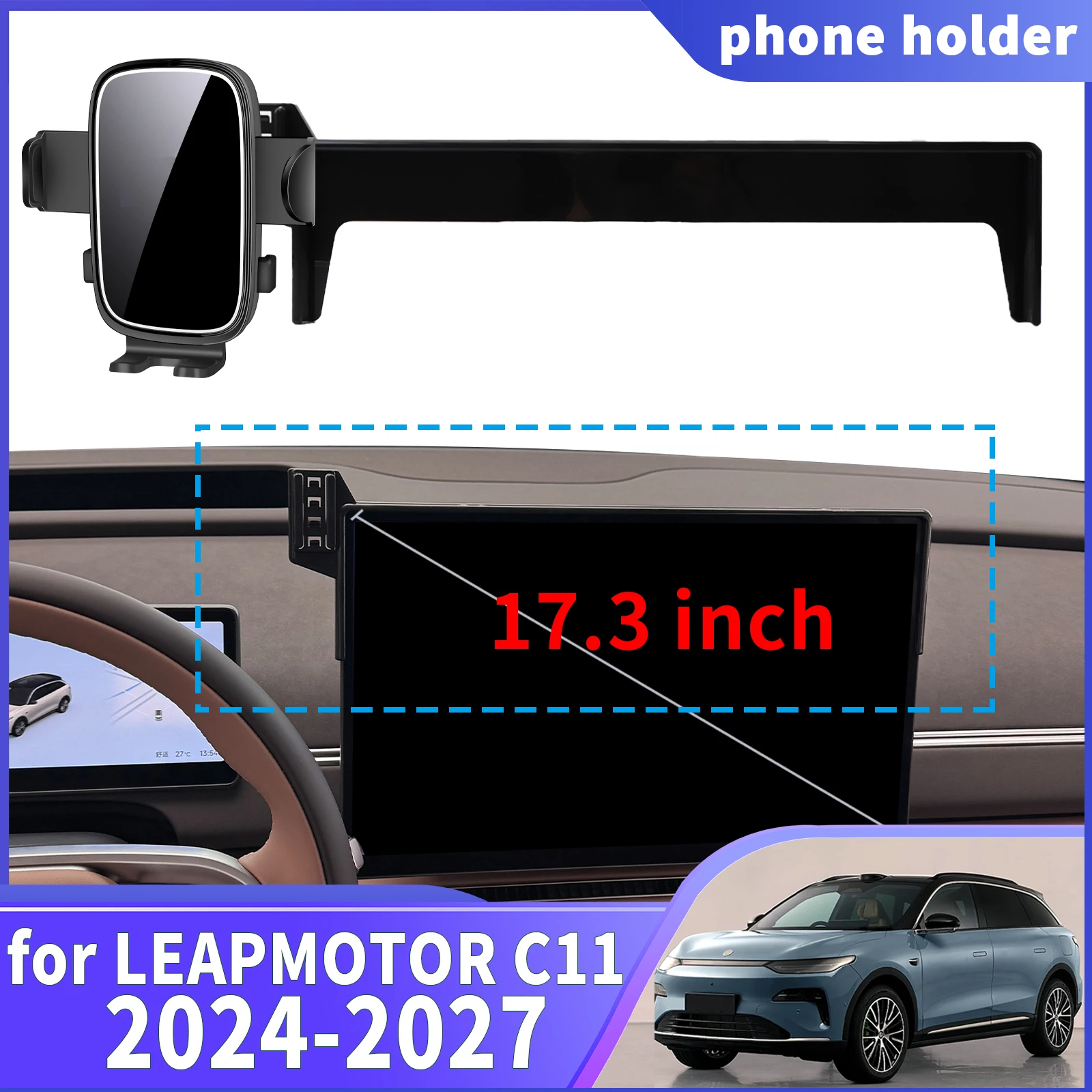 

fit for LEAPMOTOR C11 2024 2025 2026 2027 ​​Navigation Phone Holder Mount Customized Car accessoires