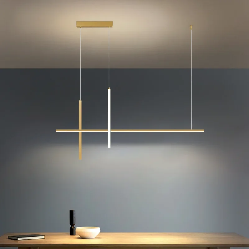 Modern New Minimalist Led Dimmable Pendant Lights for Office Kitchen Table Dining Room Chandelier Home Decor Lusters Luminaires