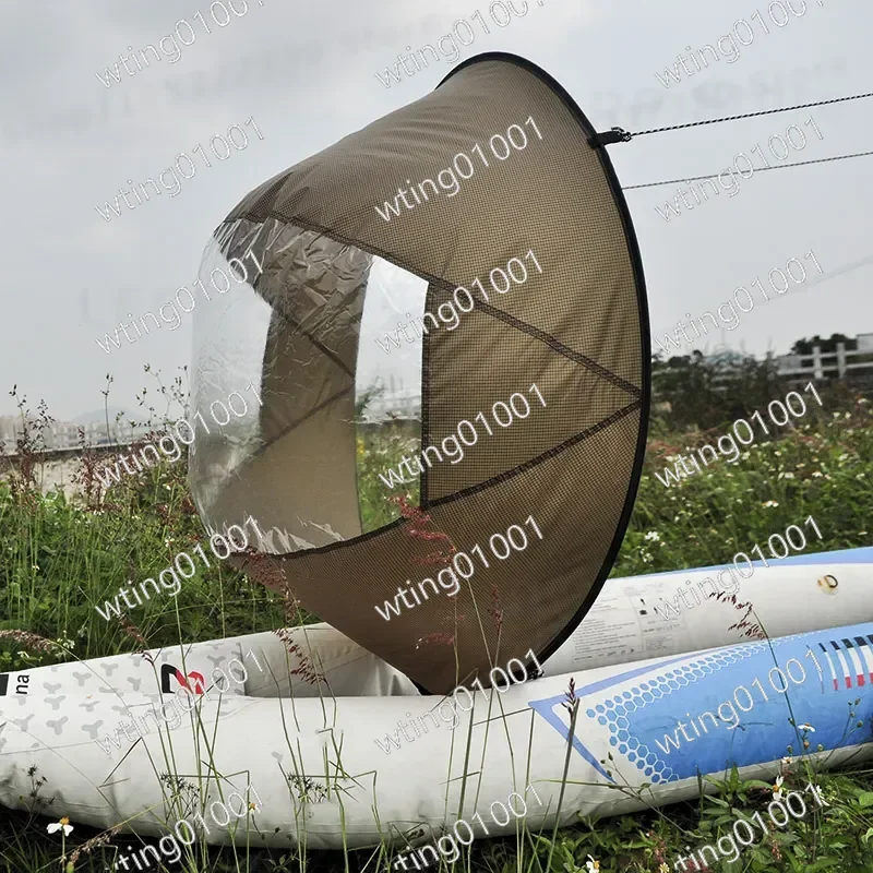 for 46Kayak Folding Wind Sail with Transparent Window Portable Kayak Sail Kit for eBay Amazon AliExpress Easy Setup