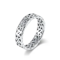 6mm Stainless Steel Hollow Viking Celtic Knot Ring for Men Women Size 7-12