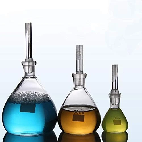 

5ml to 100ml Glass pycnometer, specific gravity bottle, picknometer for Lab Glassware With glass plug e